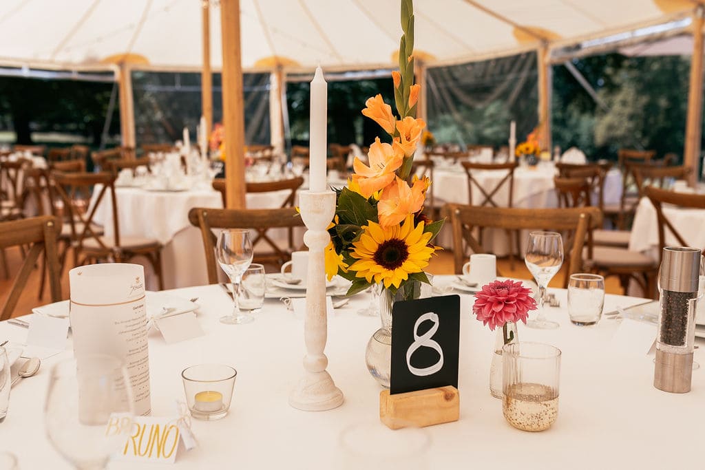 Tischdeko Hochzeit Schloss Weissenstein