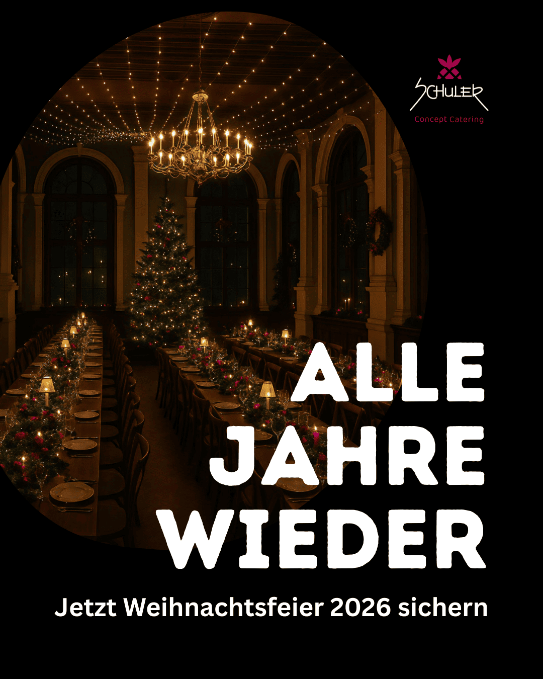 Weihnachtsfeiern im Logensaal jetzt sichern